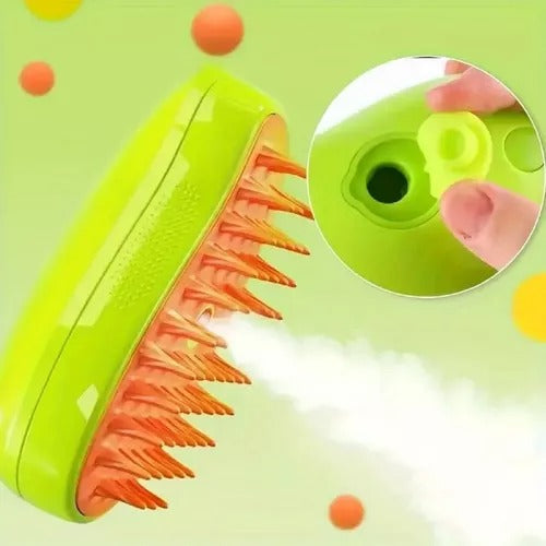 Cepillo Vapor Para Mascotas Quita Pelo