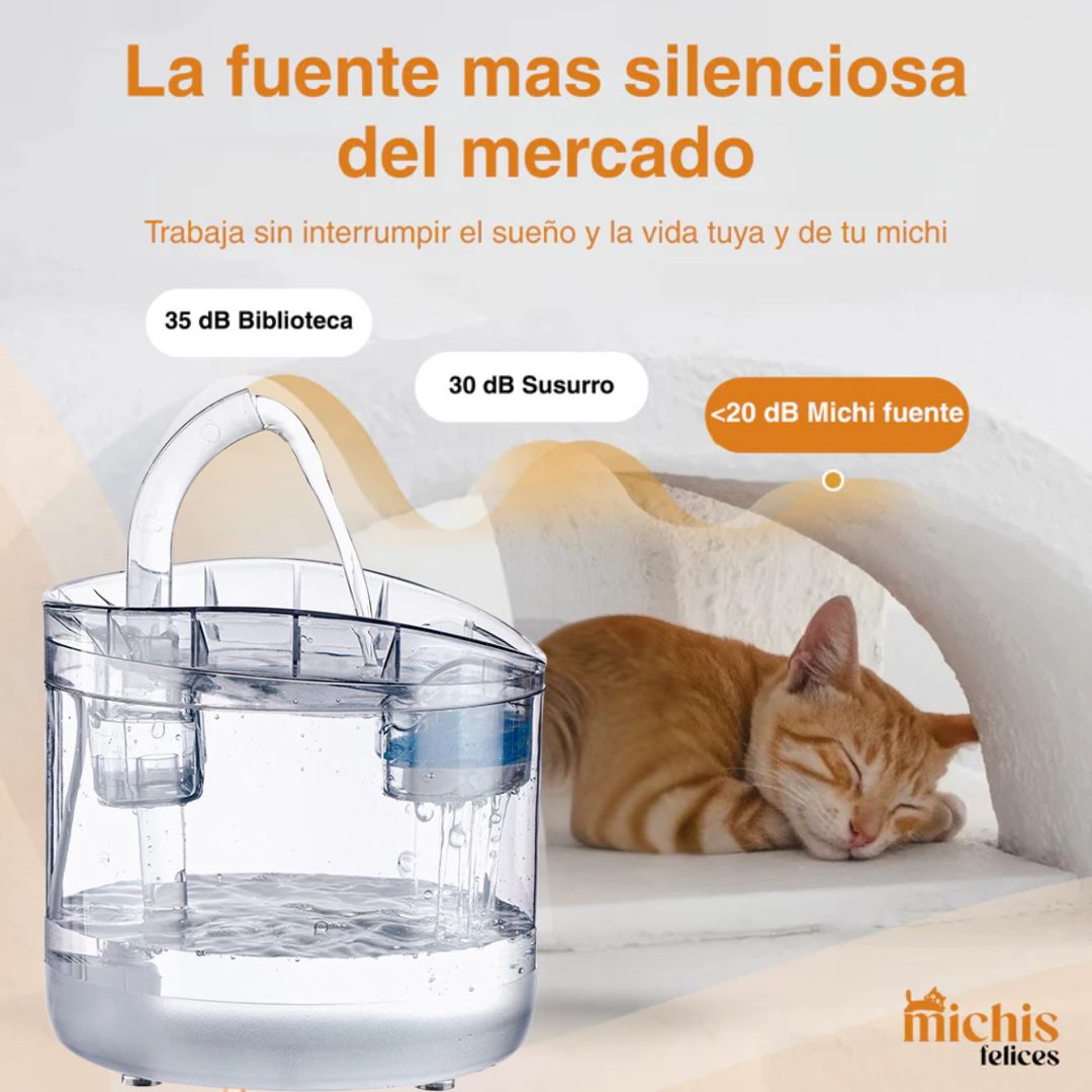 Michi Fuente Purificadora + REGALO ESPECIAL PARA TU MICHI
