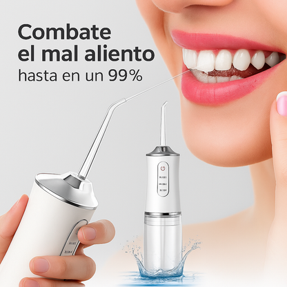 2X1: Irrigador Oral  Profesional Recargable + Kit de boquillas GRATIS